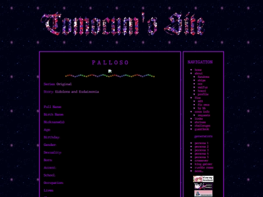 ocs/eidolonsandeudaimonia/palloso screenshot