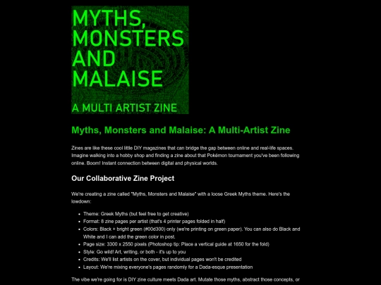 about/monsterszine screenshot