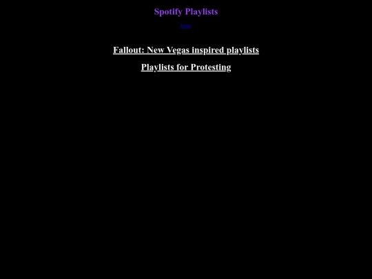 playlists screenshot