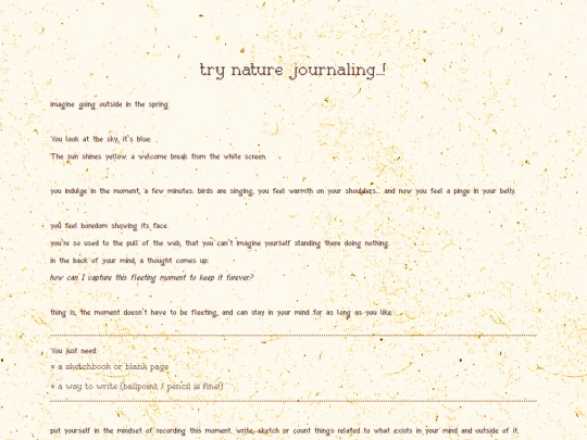 journal screenshot