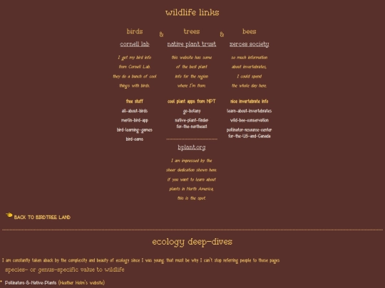 links screenshot