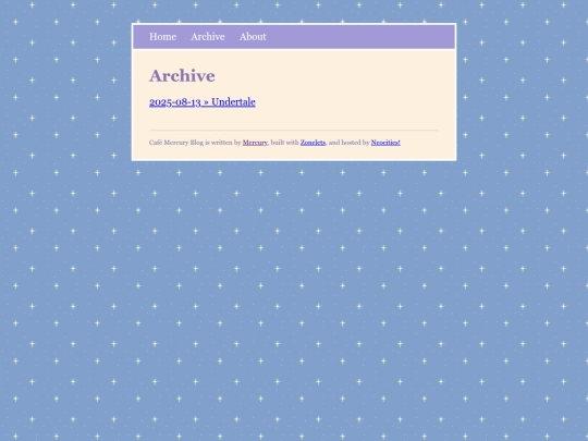 blog/archive screenshot