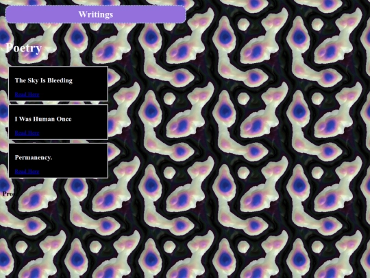 Writings screenshot
