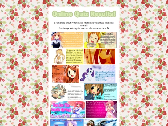 quizzes screenshot