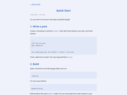 posts/quick-start screenshot