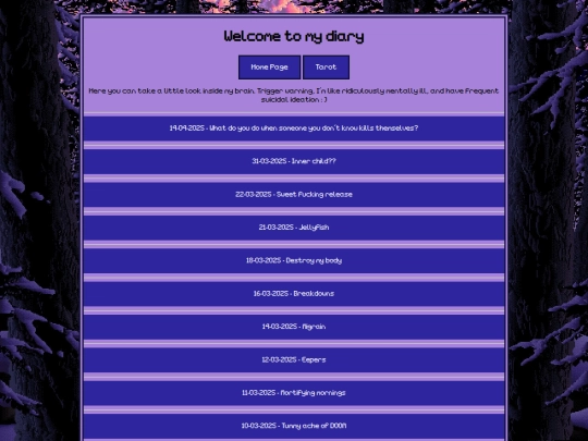 diary screenshot