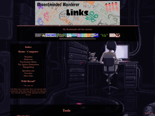 links screenshot