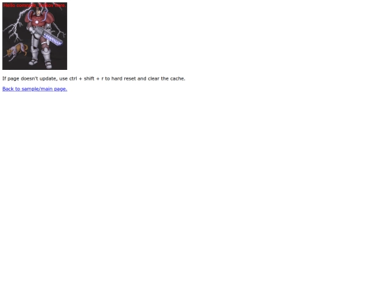 testpage screenshot