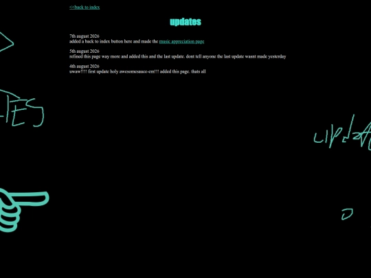 updates screenshot