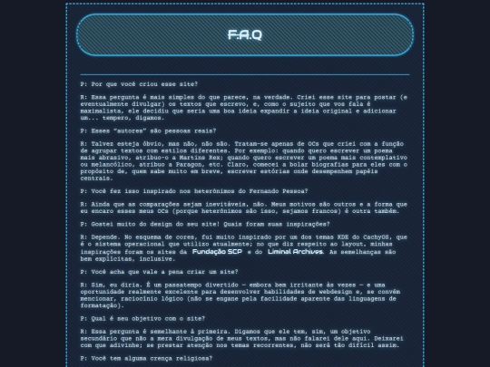 faq screenshot
