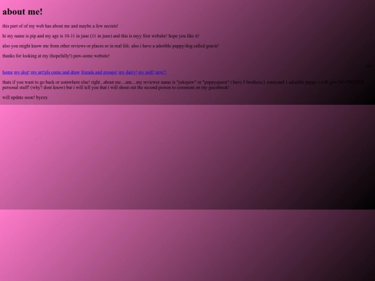 aboutme screenshot