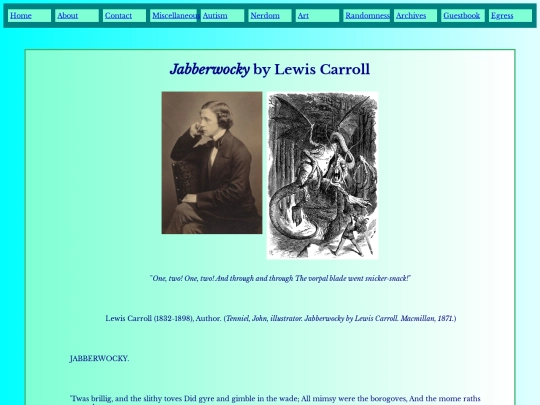 Jabberwocky screenshot