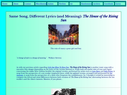 Same_Song_Different_Lyrics-The_House_of_the_Rising_Sun screenshot