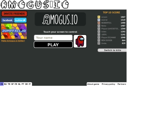 amogus-io screenshot