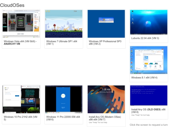 cloud-oses screenshot