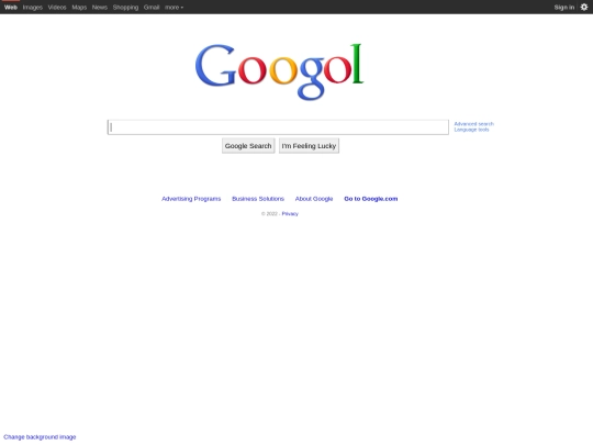 oldgoogol screenshot