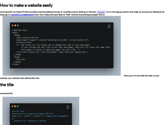 website-tutorial screenshot