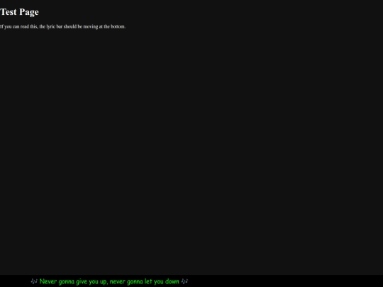 test screenshot