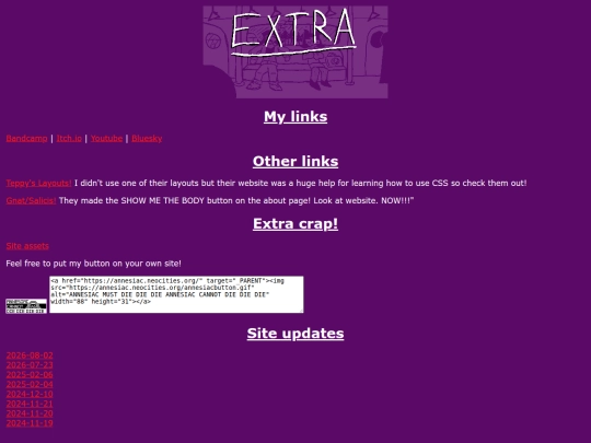 links screenshot