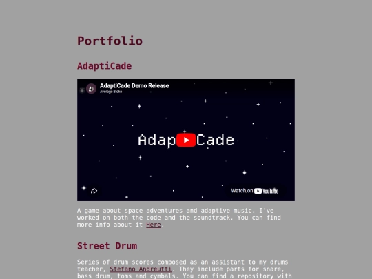 portfolio screenshot