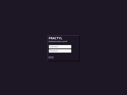 login screenshot