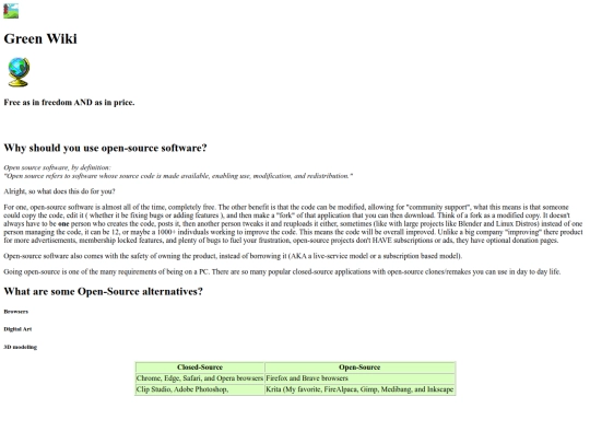 Wiki-Entries/Open-SourceAlternatives screenshot