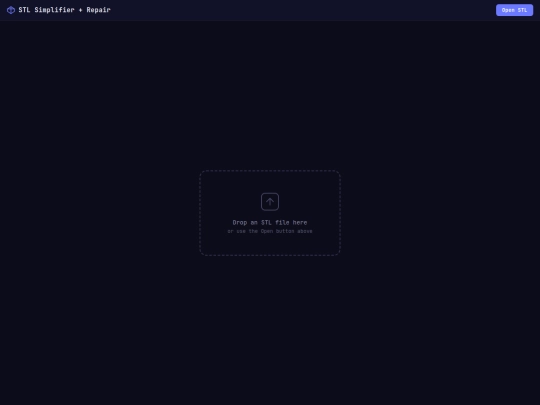 projects/3d-simplify/stl_simplifier screenshot