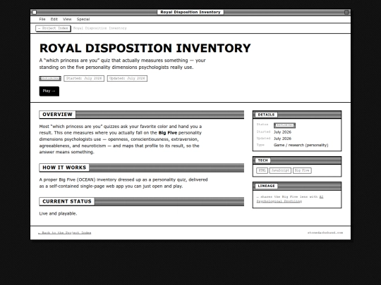 projects/details/royal-disposition-inventory screenshot