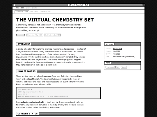 projects/details/virtual-chemistry-set screenshot
