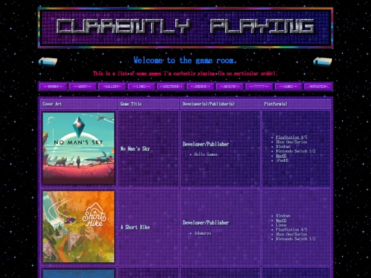 games screenshot
