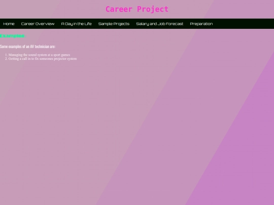 sampleprojects screenshot