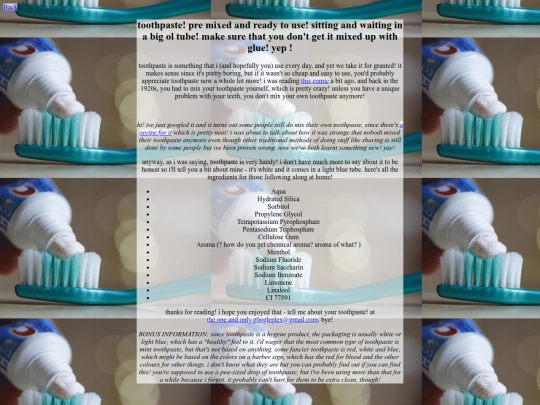 toothpaste screenshot
