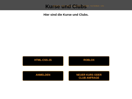 courses screenshot