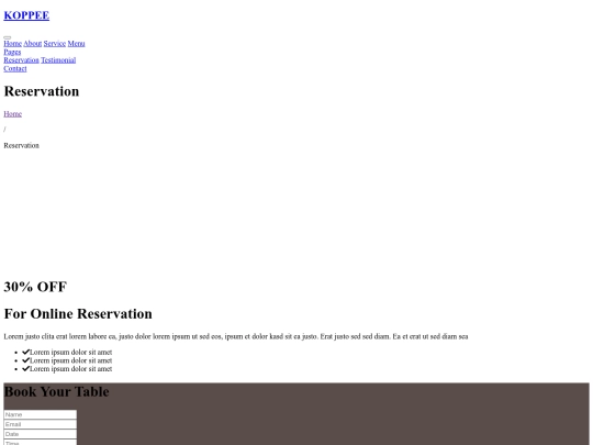 pagweb/reservation screenshot