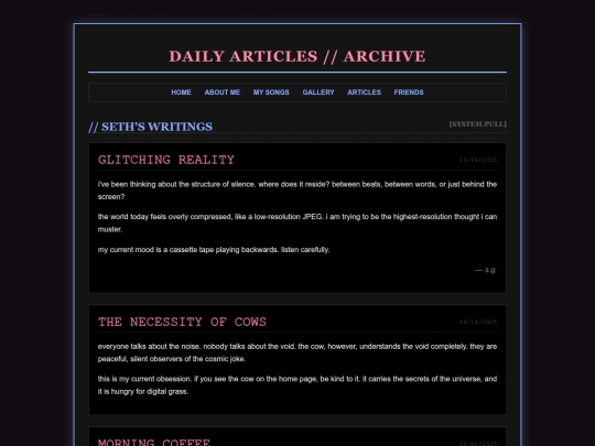 articles screenshot
