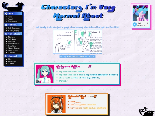 shrines/favorite-characters screenshot