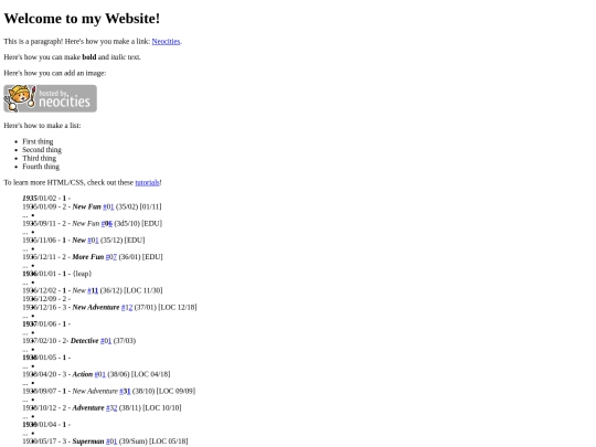 index screenshot