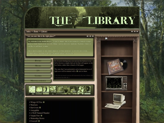 library screenshot