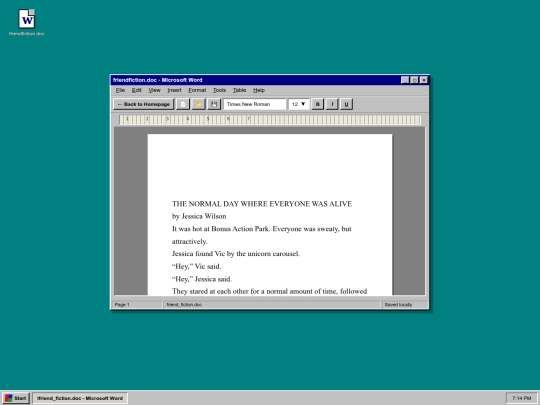 friendfiction screenshot