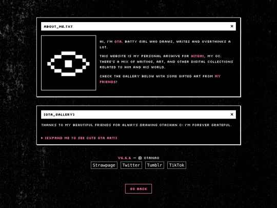aboutme screenshot