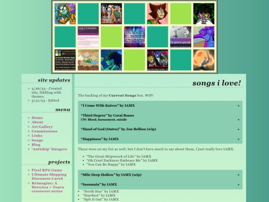 songs screenshot
