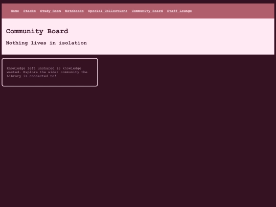 community-board screenshot