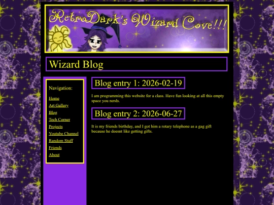 Blog screenshot