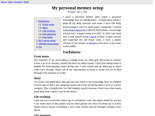 memex-setup screenshot