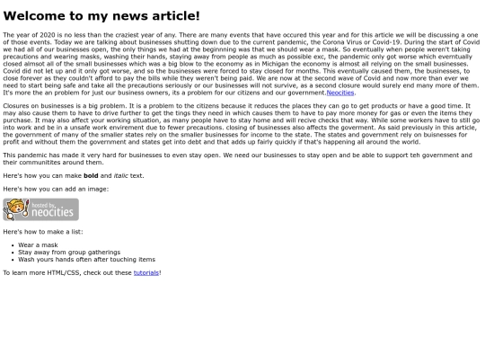 Documents/NewsArticle screenshot