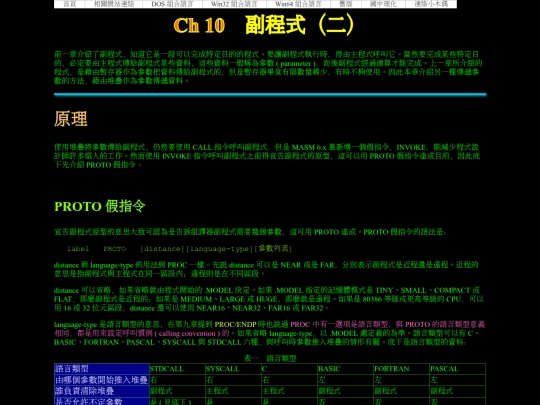 new/dos_asm/ch10 screenshot