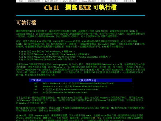 new/dos_asm/ch11 screenshot