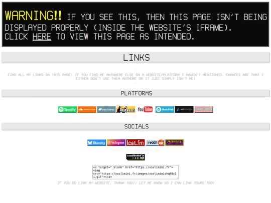 links screenshot