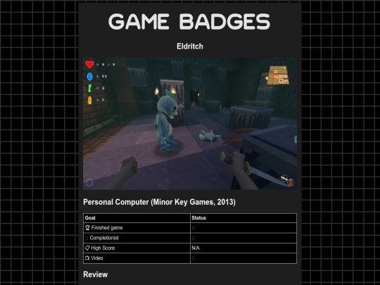 gamebadges/eldritch screenshot
