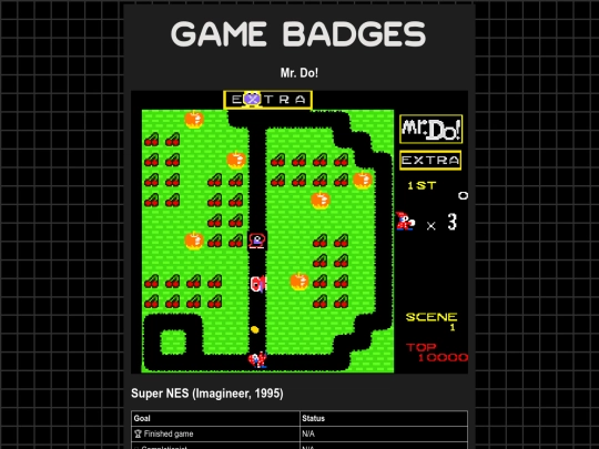 gamebadges/mrdo screenshot